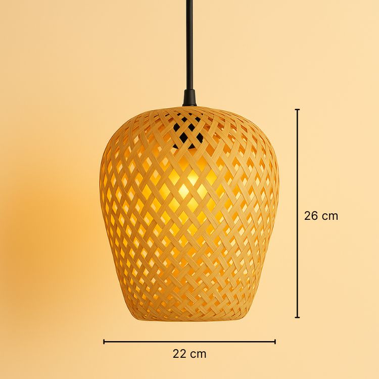 Suspension en bambou rotin naturel - Néa