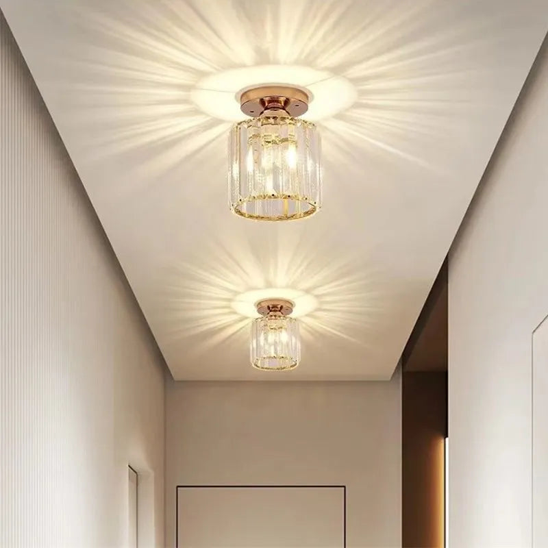 Lustre plafonnier en verre cristal - Élise