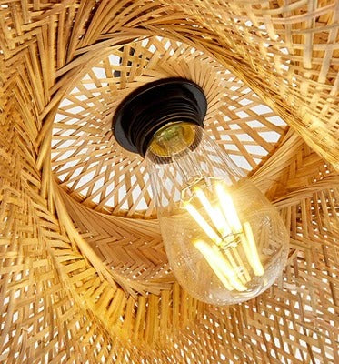 Suspension en bambou rotin naturel - Naïa