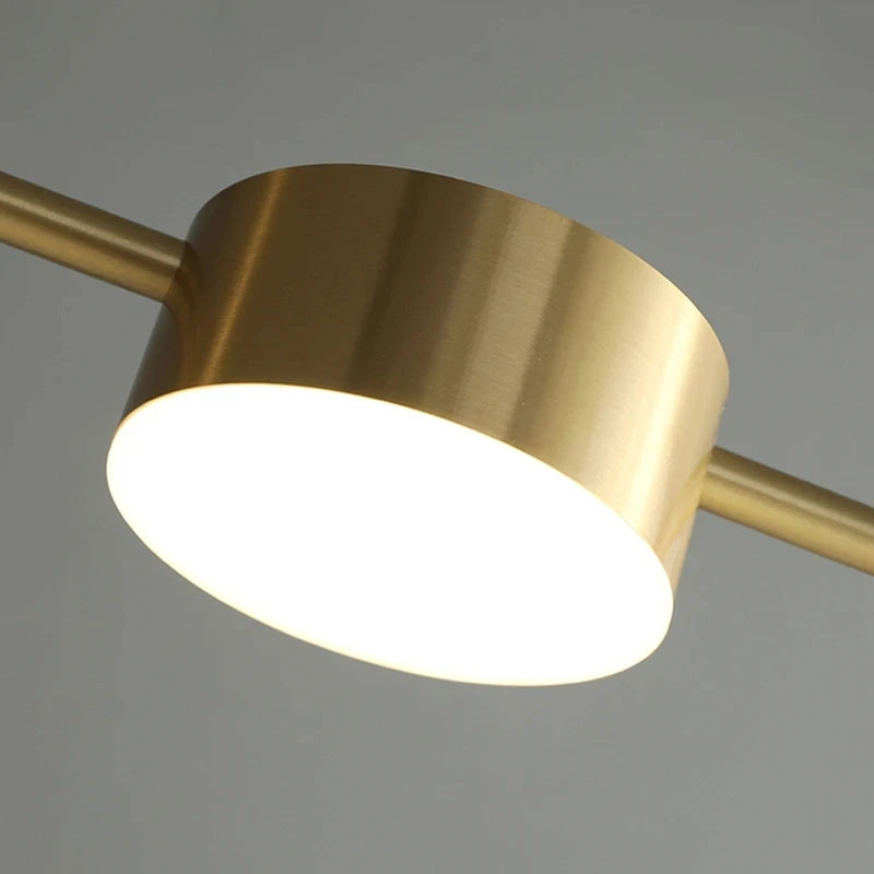 Lustre salle à manger en doré ou noir - Hélion