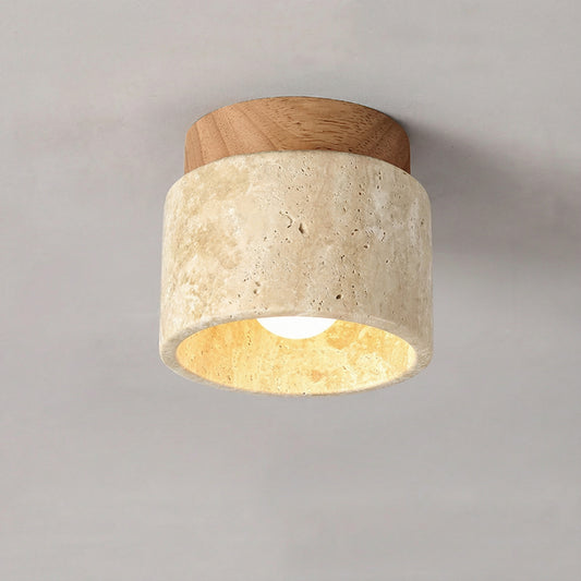 Plafonnier salle de bain en pierre - Traverto