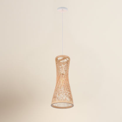 Suspension bambou rotin naturel - Aelina