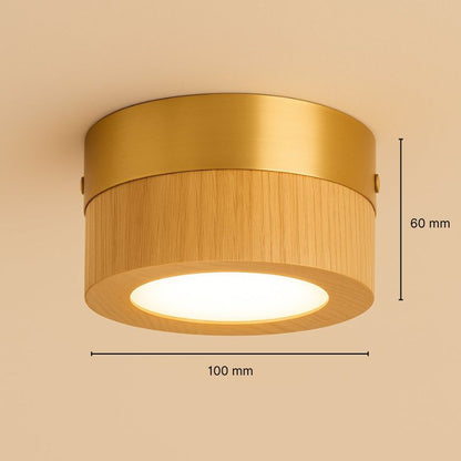 Plafonnier spot en bois - Haloa