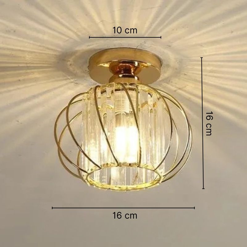 Lustre plafonnier en verre cristal - Élise