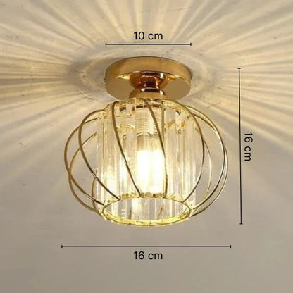Lustre plafonnier en verre cristal - Élise