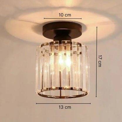 Lustre plafonnier en verre cristal - Élise