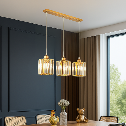 Lustre suspension en verre pour salon et salle à manger - Callista