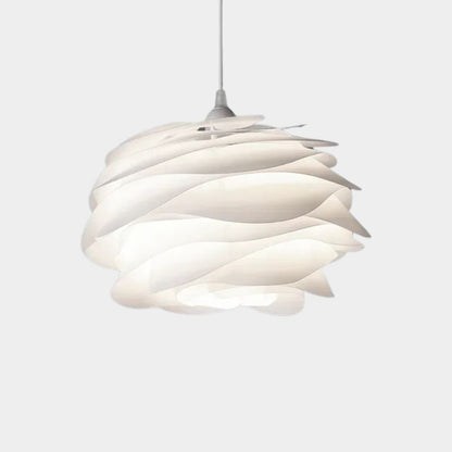 Suspension blanche design pétales de fleurs - Floréa