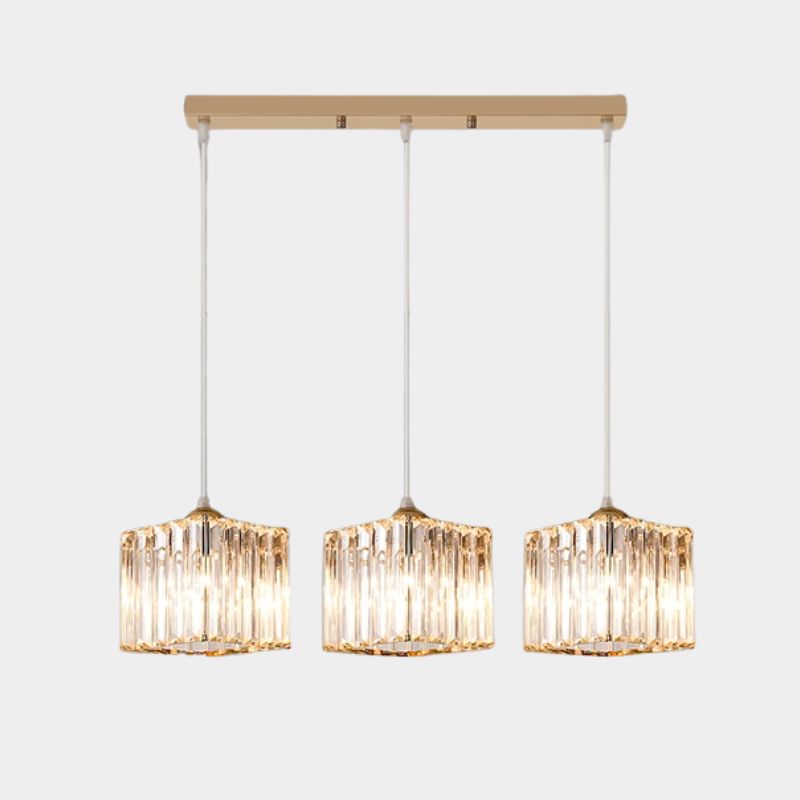 Lustre suspension en verre pour salon et salle à manger - Callista
