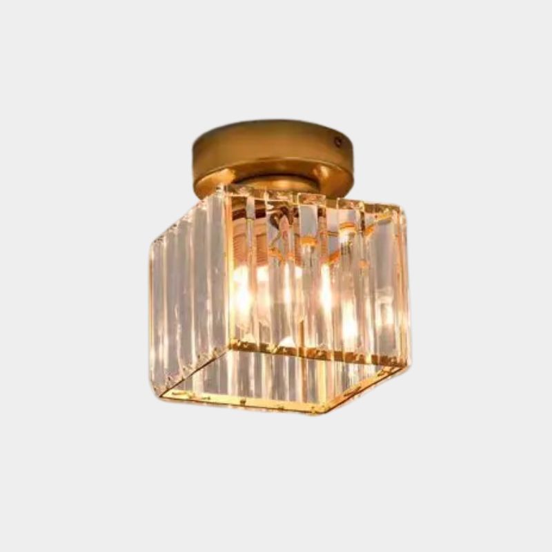 Lustre plafonnier en verre cristal - Élise