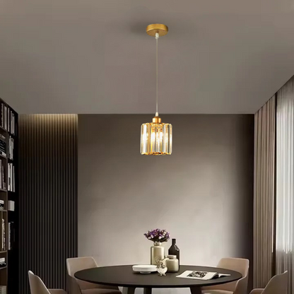 Lustre suspension en verre pour salon et salle à manger - Callista