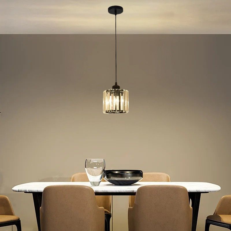 Lustre suspension en verre pour salon et salle à manger - Callista