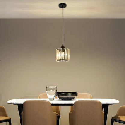 Lustre suspension en verre pour salon et salle à manger - Callista