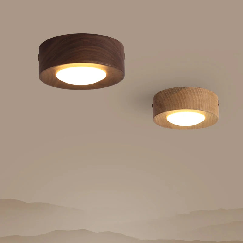 Plafonnier spot en bois - Haloa