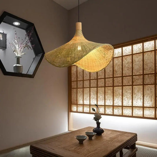 Suspension en bambou rotin naturel - Capello