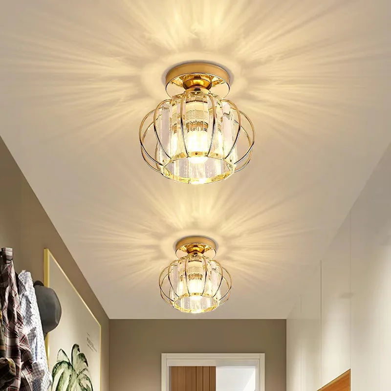 Lustre plafonnier en verre cristal - Élise