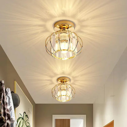 Lustre plafonnier en verre cristal - Élise
