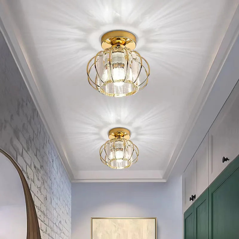 Lustre plafonnier en verre cristal - Élise