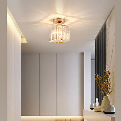 Lustre plafonnier en verre cristal - Élise