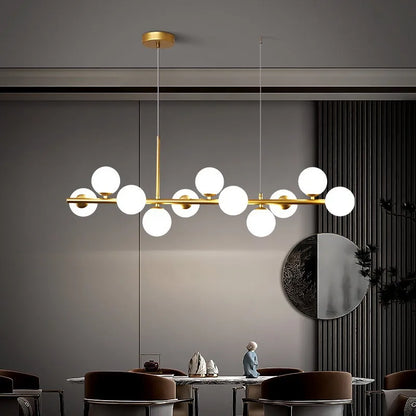 Lustre salle à manger doré - Celesta