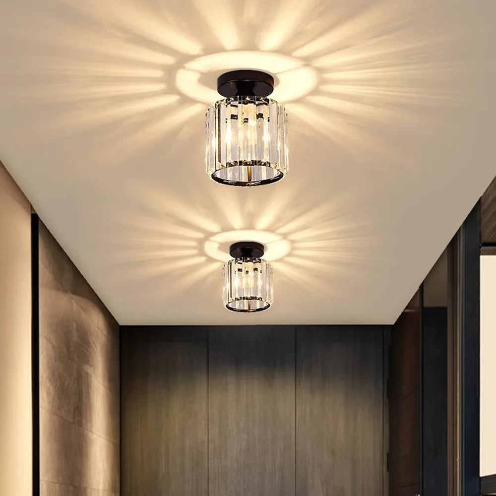 Lustre plafonnier en verre cristal - Élise
