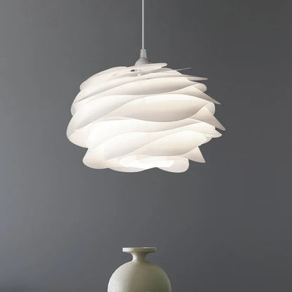 Suspension blanche design pétales de fleurs - Floréa
