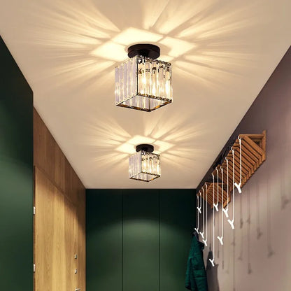 Lustre plafonnier en verre cristal - Élise