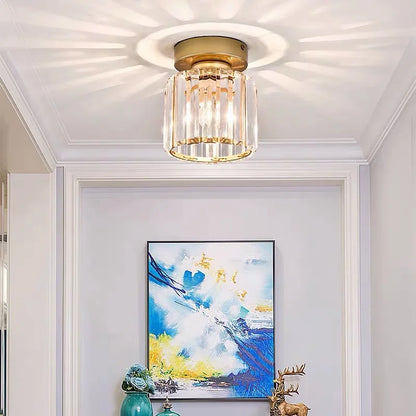 Lustre plafonnier en verre cristal - Élise