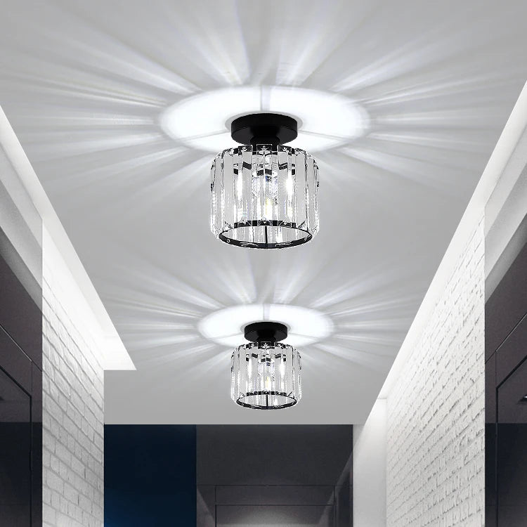 Lustre plafonnier en verre cristal - Élise