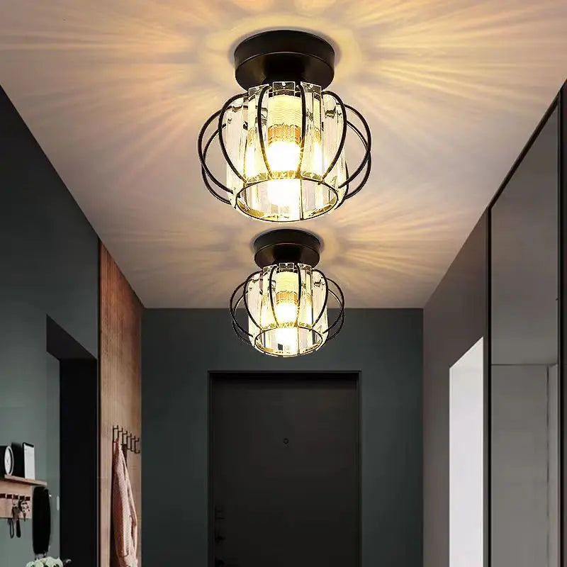 Lustre plafonnier en verre cristal - Élise