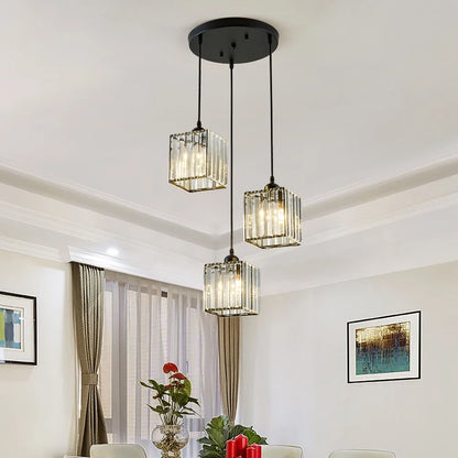 Lustre suspension en verre pour salon et salle à manger - Callista