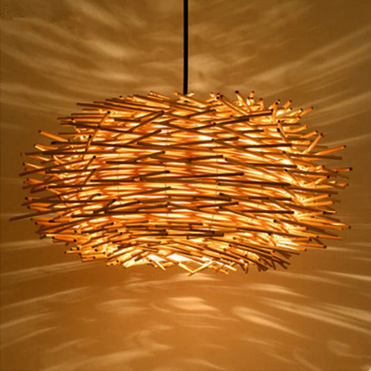 Suspension bambou naturel - Aurore