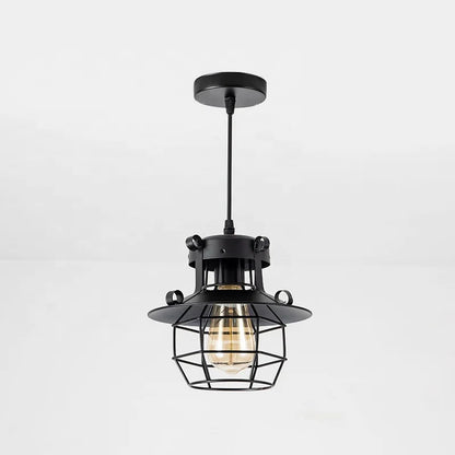 Lustre industriel noir - Danton