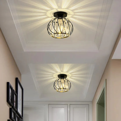 Lustre plafonnier en verre cristal - Élise
