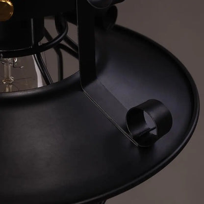 Lustre industriel noir - Danton