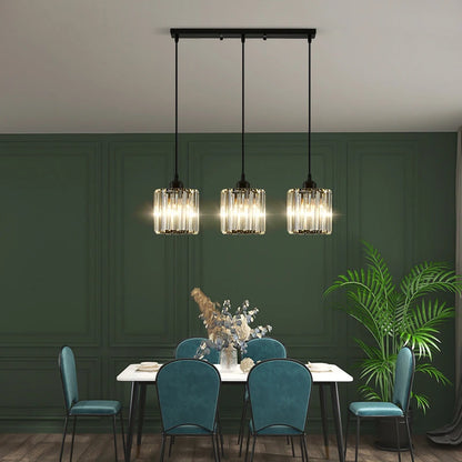 Lustre suspension en verre pour salon et salle à manger - Callista
