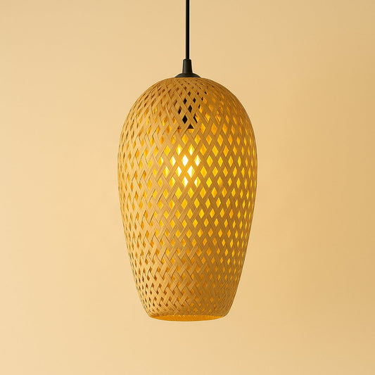 Suspension en bambou rotin naturel - Amara